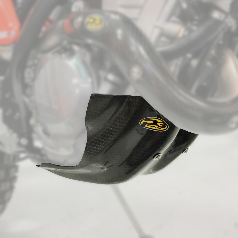 Carbon Fiber Skid Plate - For 17-21 KTM EXCF Husqvarna FE 250/350 - Click Image to Close
