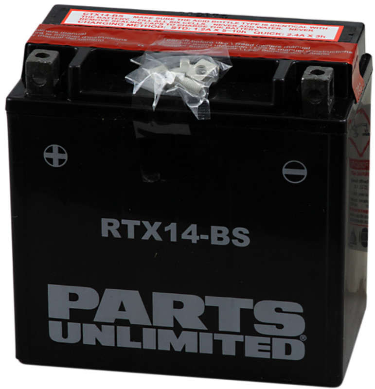 Sealed AGM Battery - Replaces YTX14-BS - Click Image to Close