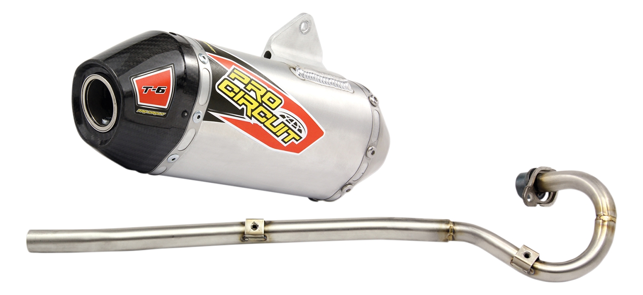 T-6 Aluminum & Stainless Steel Full Exhaust - For 14-18 Honda CRF125F - Click Image to Close