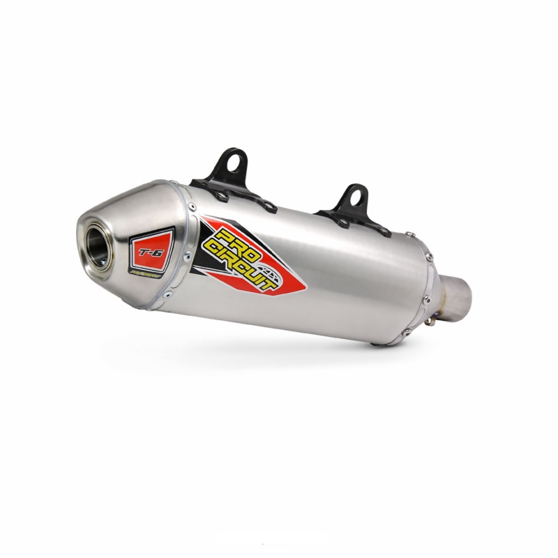 T-6 Aluminum Slip On Exhaust Muffler - For 16-18 KTM 450 SX-F/XC-F & HSQ FF/FC 450 - Click Image to Close