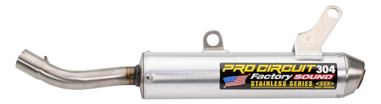 304 Aluminum Slip On Exhaust Silencer - 03-19 YZ250/X - Click Image to Close