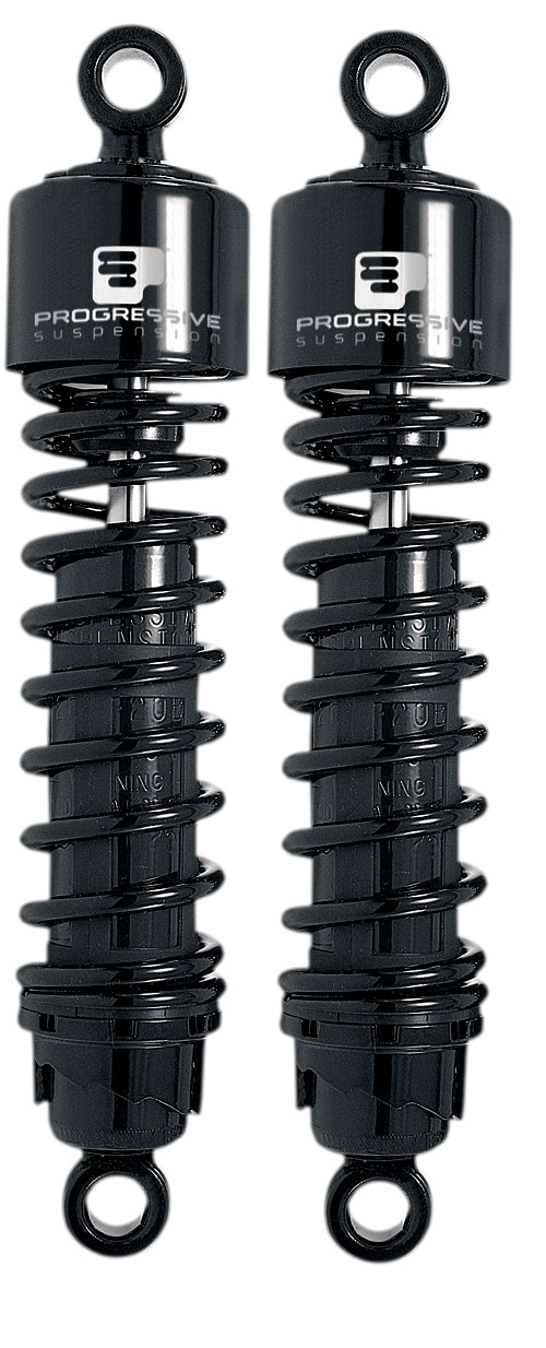 11.5" 412 Series Shocks - Black - For 06-20 Harley Touring - Click Image to Close