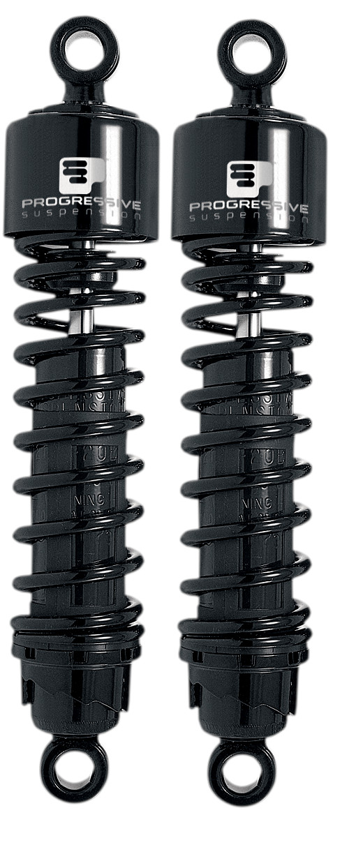 12" 412 Series Shocks - Black - For 06-20 Harley Touring - Click Image to Close