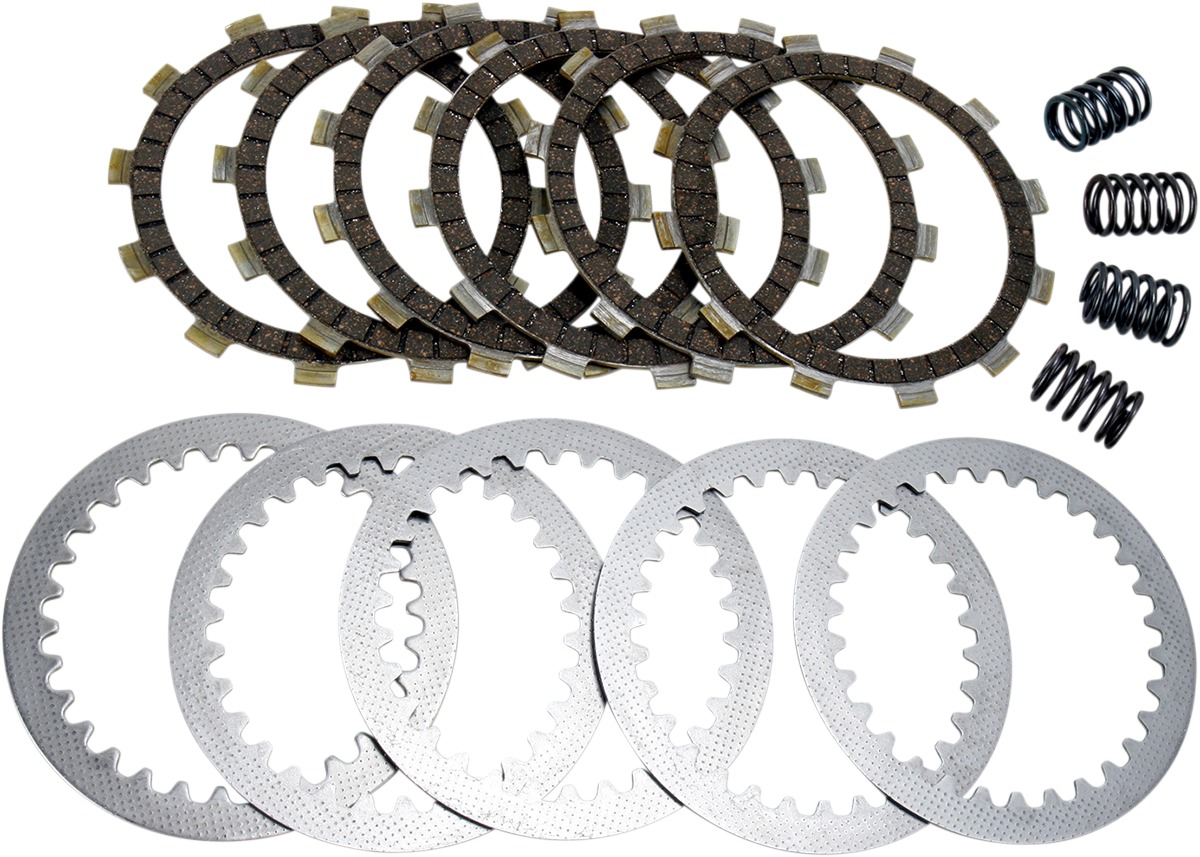 DRC Complete Clutch Kit - Cork CK Plates, Steels, & Springs - For 2002 Suzuki LTF250 Ozark - Click Image to Close