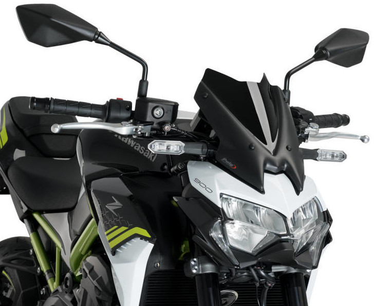 Naked New Gen Sport Windscreen - Black - For 20-21 Kawasaki Z900 - Click Image to Close