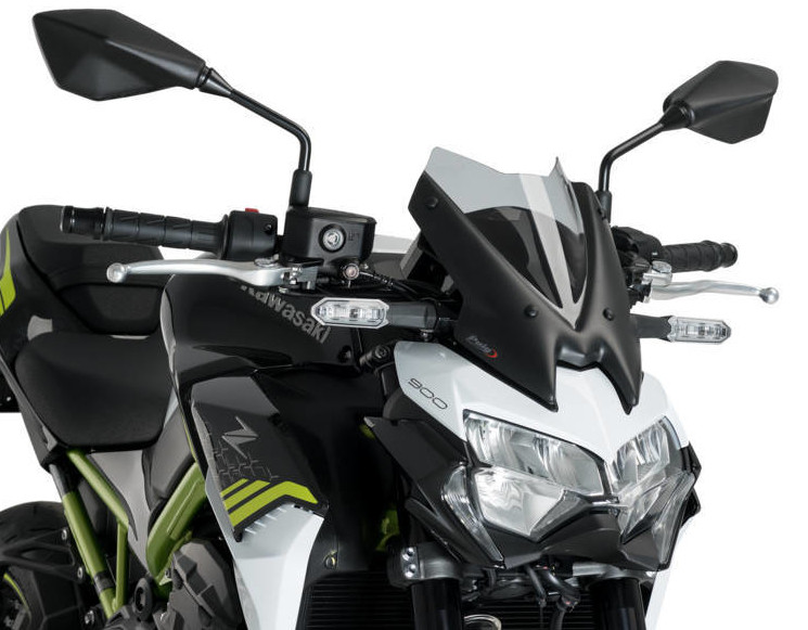 Naked New Gen Sport Windscreen - Smoke - For 20-21 Kawasaki Z900 - Click Image to Close