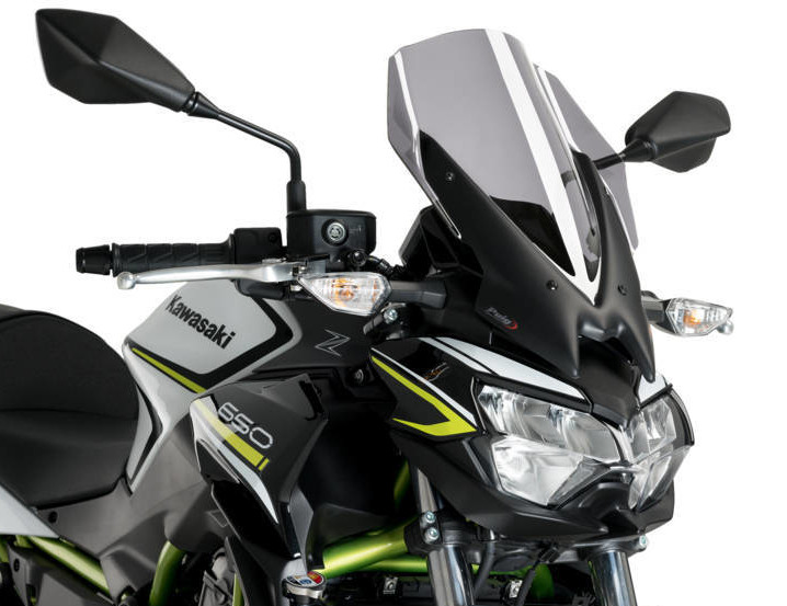 Naked New Gen Touring Windscreen - Smoke - For 20-21 Kawasaki Z650 - Click Image to Close