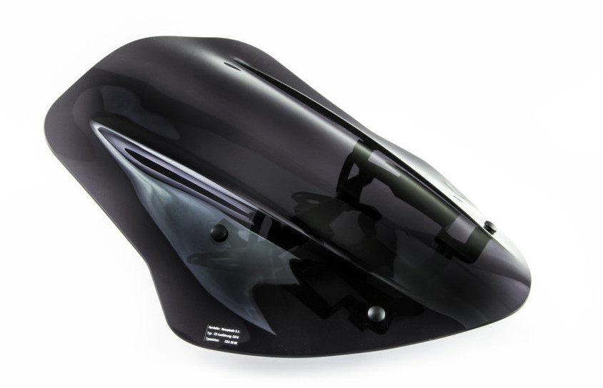 Naked New Gen Touring Windscreen - Dark Smoke - For 11-13 Ducati Diavel - Click Image to Close