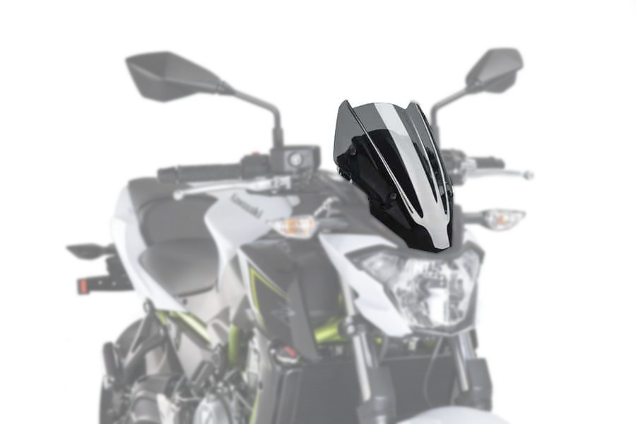 Touring Windscreen NNG Sport Dark Smoke - For Kawasaki Z650 - Click Image to Close