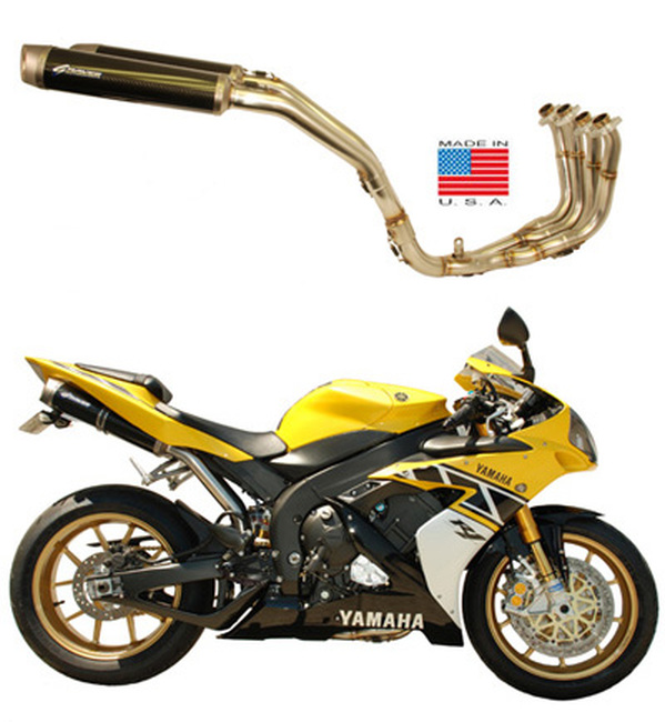 Titanium Full Exhaust System - For 04-06 Yamaha YZF R1 - Click Image to Close