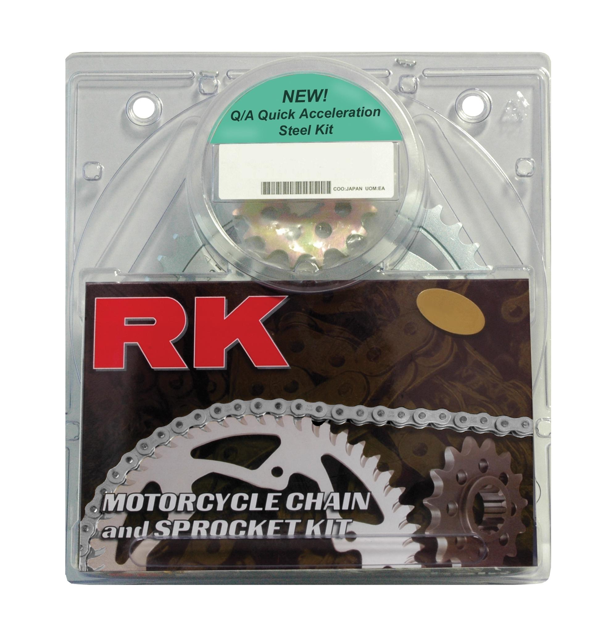 QA 520XSO-108 Chain 14/40 Steel Sprocket Kit - RK Excel Chain & Sprocket Kit - Click Image to Close