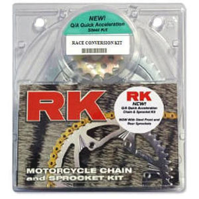 QA 520XSO-108 Chain 14/40 Steel Sprocket Kit - RK Excel Chain & Sprocket Kit - Click Image to Close