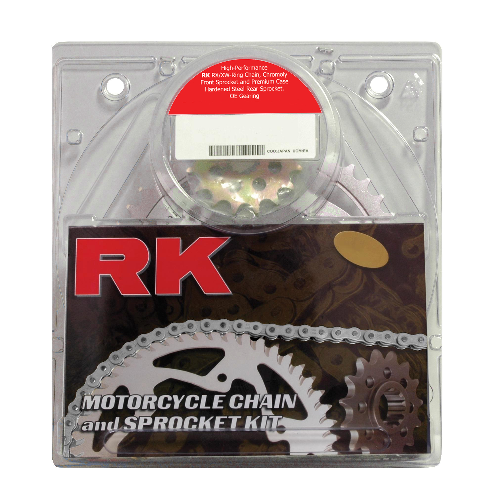 530XSOZ1-114 Chain 15/42 Steel Sprocket Kit - RK Excel Chain & Sprocket Kit - Click Image to Close