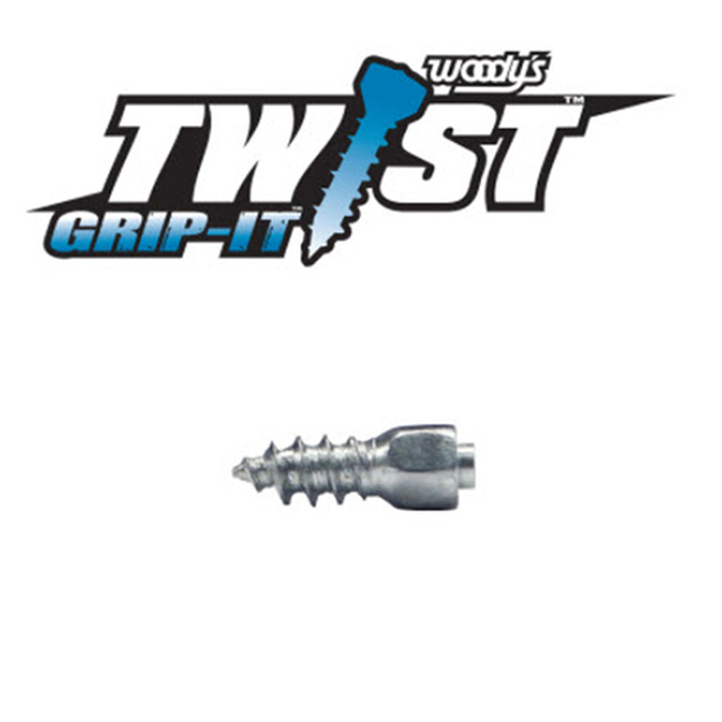 Woodys Grip-It Twist Carbide Screws 13mm 100 Pack with Tool - Traction screws for tracks/tires/footwear, 13mm, 100 pack - Click Image to Close