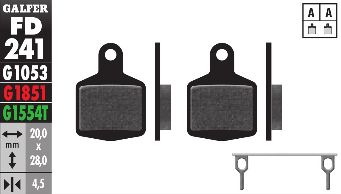 Bicycle Brake Pads PRO Compound - Front or Rear Pads - Click Image to Close