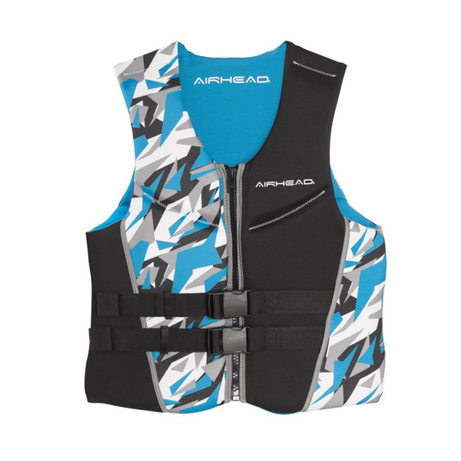 Airhead Camo Cool Men's Kwik-Dry Neolite Vest Blue Large - Men's blue camo NeoLite Kwik-Dry vest, Large - Click Image to Close