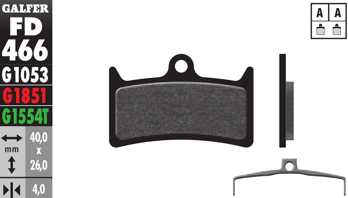 Bicycle Brake Pads PRO Compound - Front or Rear Pads - Click Image to Close