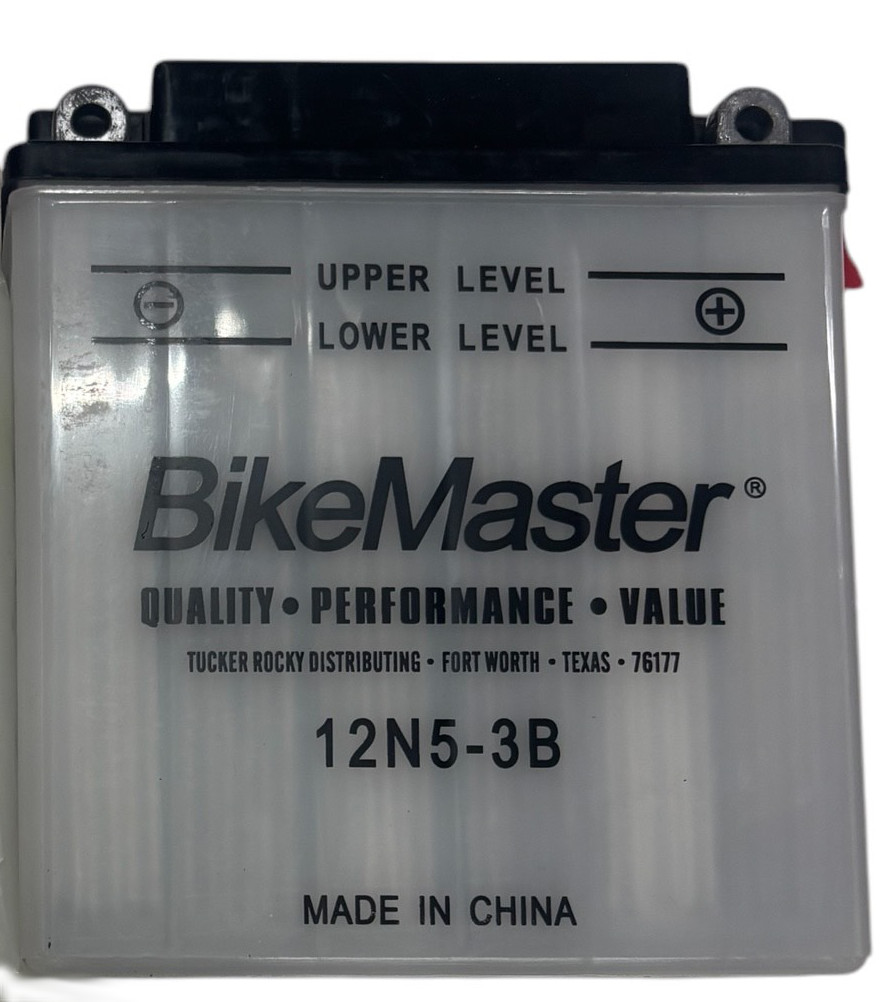 BikeMaster 12N5-3B Battery - 12N5-3B powersports battery - Click Image to Close
