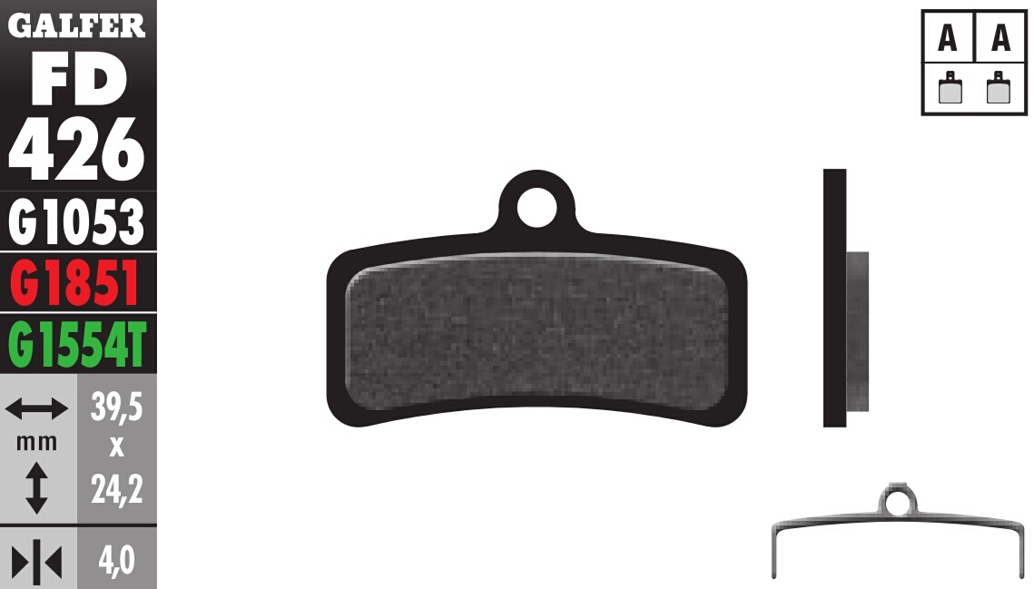 Bicycle Brake Pads Standard Compound - Front or Rear Pads - Click Image to Close