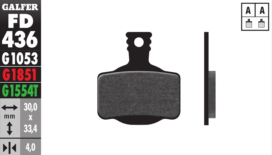 Bicycle Brake Pads PRO Compound - Front or Rear Pads - Click Image to Close