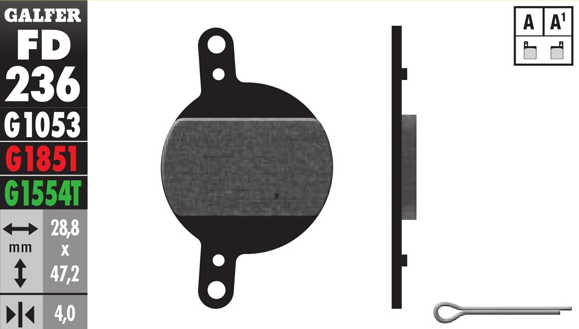 Bicycle Brake Pads Standard Compound - Front or Rear Pads - Click Image to Close