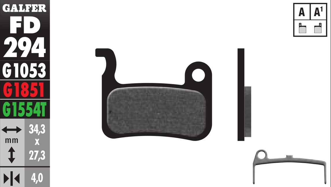 Bicycle Brake Pads Standard Compound - Front or Rear Pads - Click Image to Close