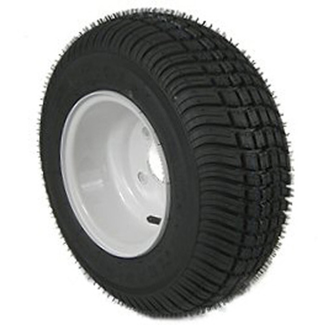 Kenda Loadstar HS 215/60-8 Trailer Tire and Wheel 4 Hole White - 215/60-8 tire and wheel, 4 hole, Load Range B, White - Click Image to Close