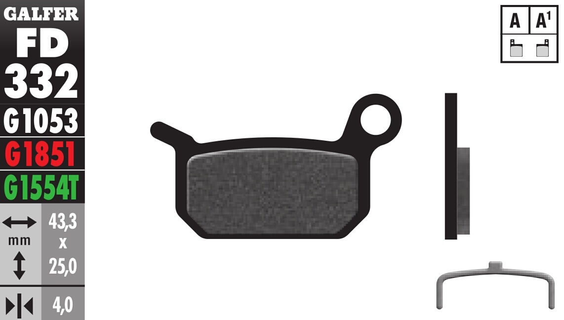 Bicycle Brake Pads Standard Compound - Front or Rear Pads - Click Image to Close