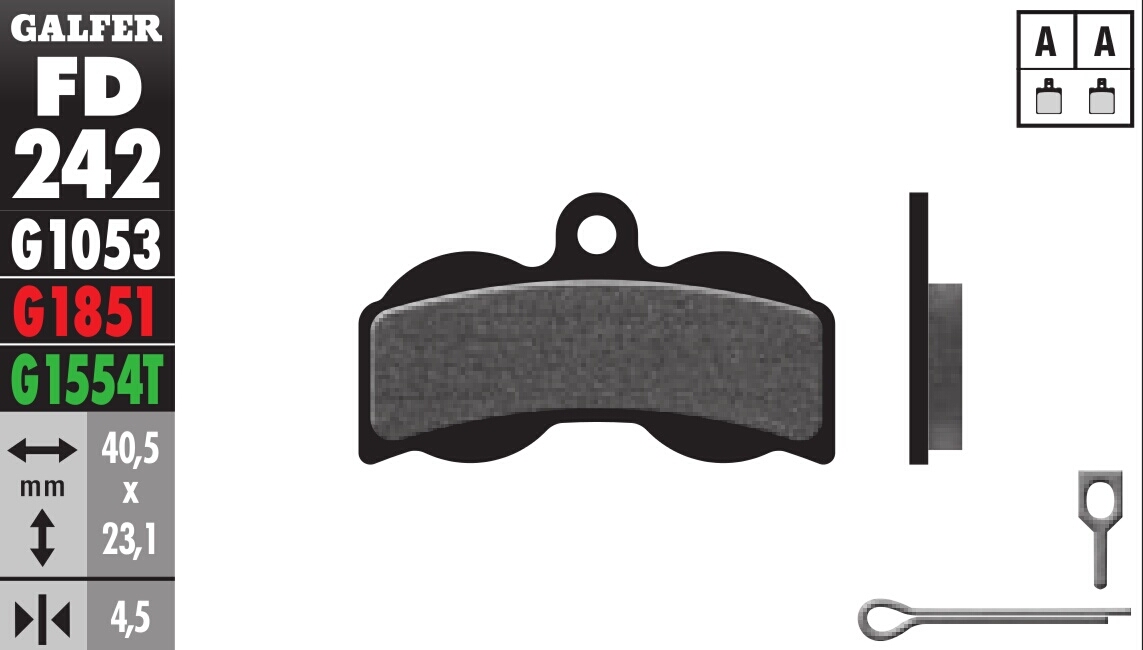 Bicycle Brake Pads Standard Compound - Front or Rear Pads - Click Image to Close