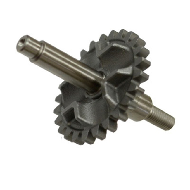 Waterpump Shaft with Gear - For 84-07 Honda CR80R/B CR85R/Expert - Click Image to Close