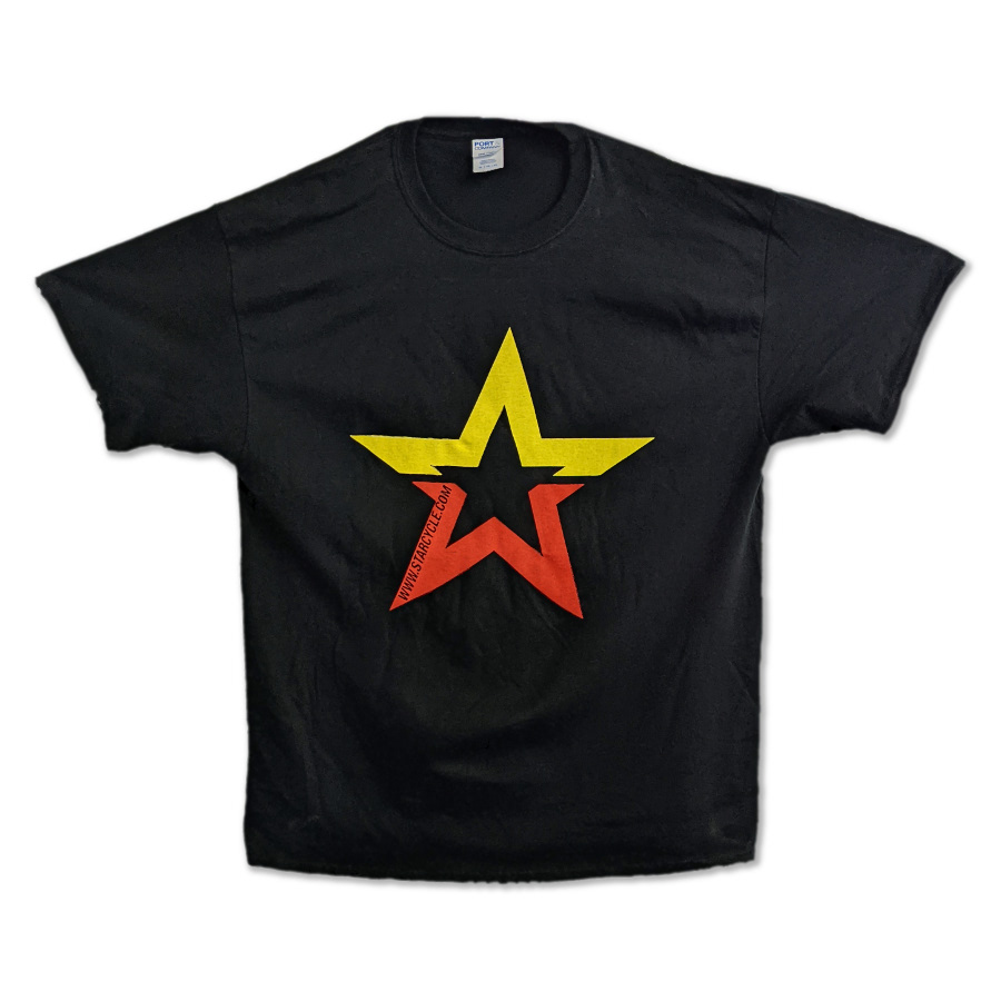 Black Starcycle Tee Shirt - Small - Click Image to Close