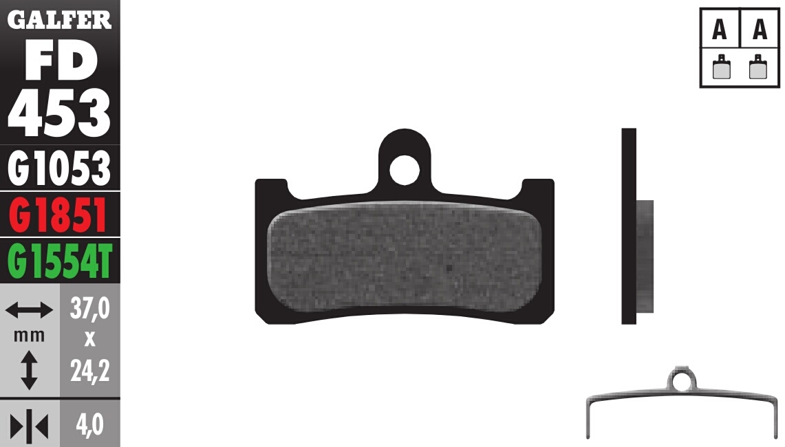 Bicycle Brake Pads Standard Compound - Front or Rear Pads - Click Image to Close