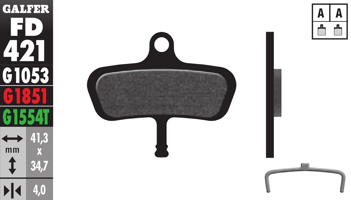 Bicycle Brake Pads Standard Compound - Front or Rear Pads - Click Image to Close