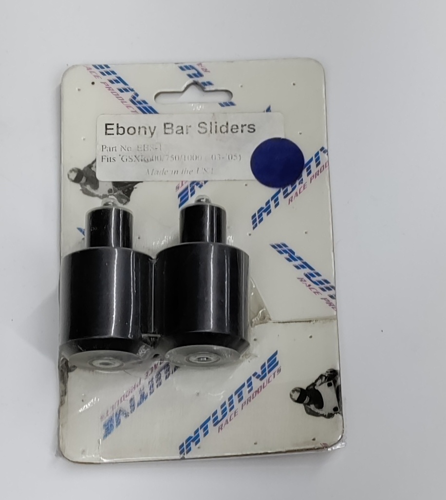 Black Bar End Sliders - For Suzuki GSXR, GSXS, & SV - Click Image to Close