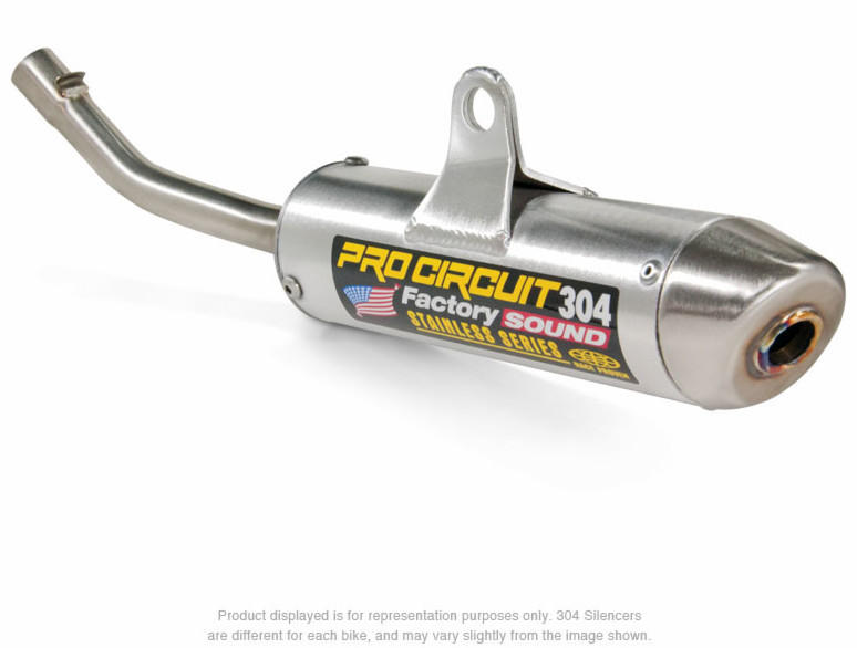 304 Aluminum Slip On Exhaust Silencer - 04-07 Honda CR250R - Click Image to Close