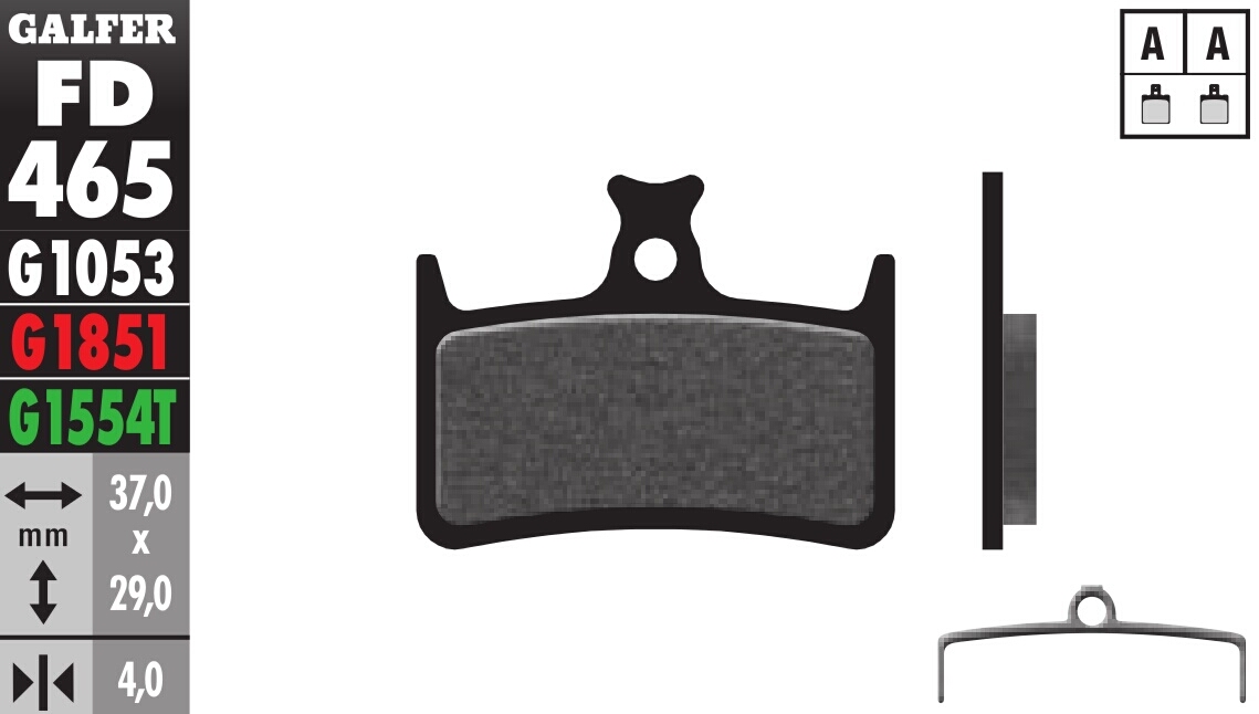 Bicycle Brake Pads Standard Compound - Front or Rear Pads - Click Image to Close