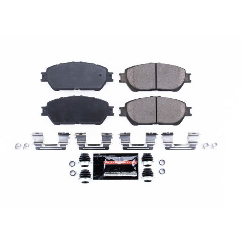 Front Z23 Evolution Sport Brake Pads w/Hardware - For 05-15 Toyota Tacoma w/ 5 Lug Wheels - Click Image to Close