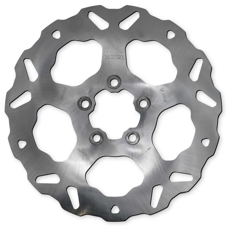 Solid Wave Rear Brake Rotor - For Various 99-17 Harley Davidson, see list - Click Image to Close