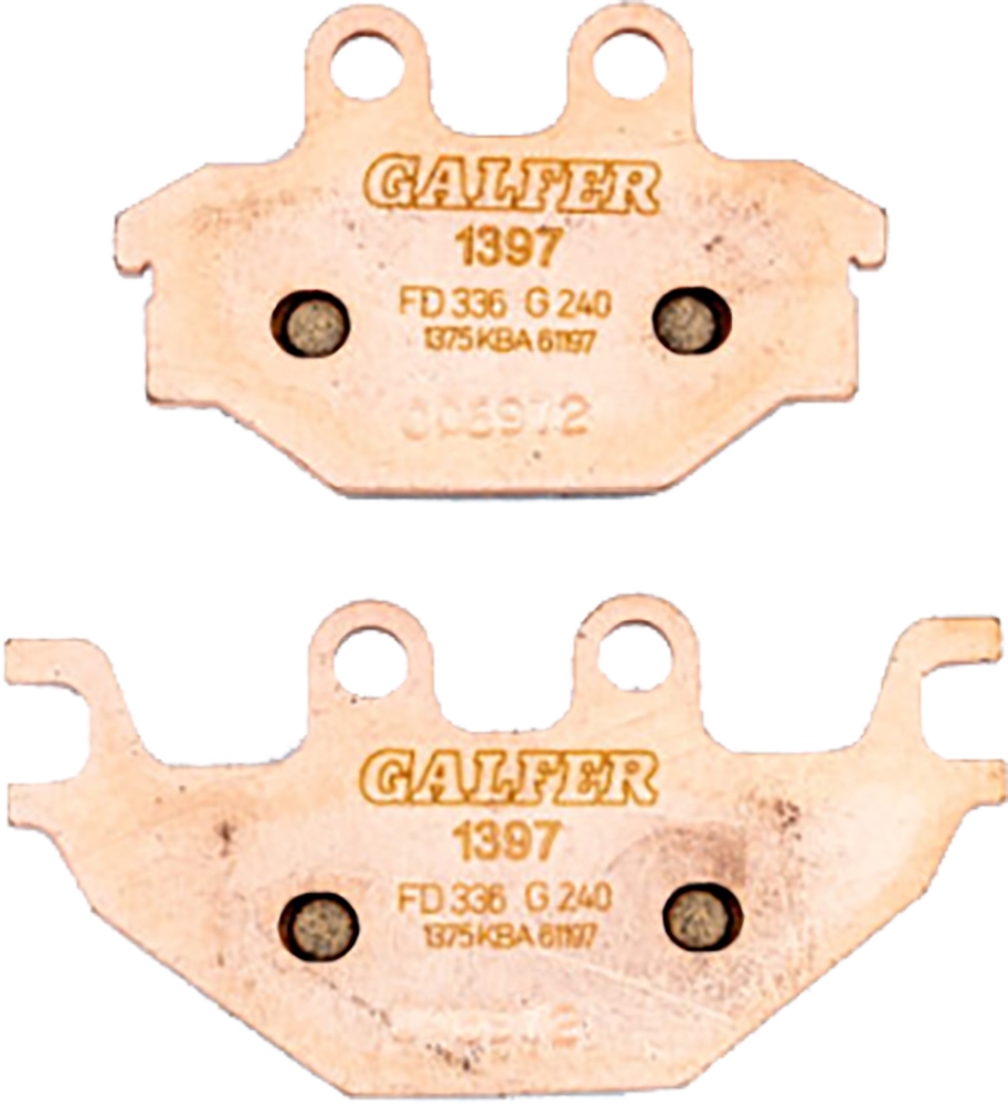 Galfer Rear Brake Pad HH Sintered Compound For Indian Scout/Scout Sixty - Rear brake pad for Indian Scout and Scout Sixty - Click Image to Close