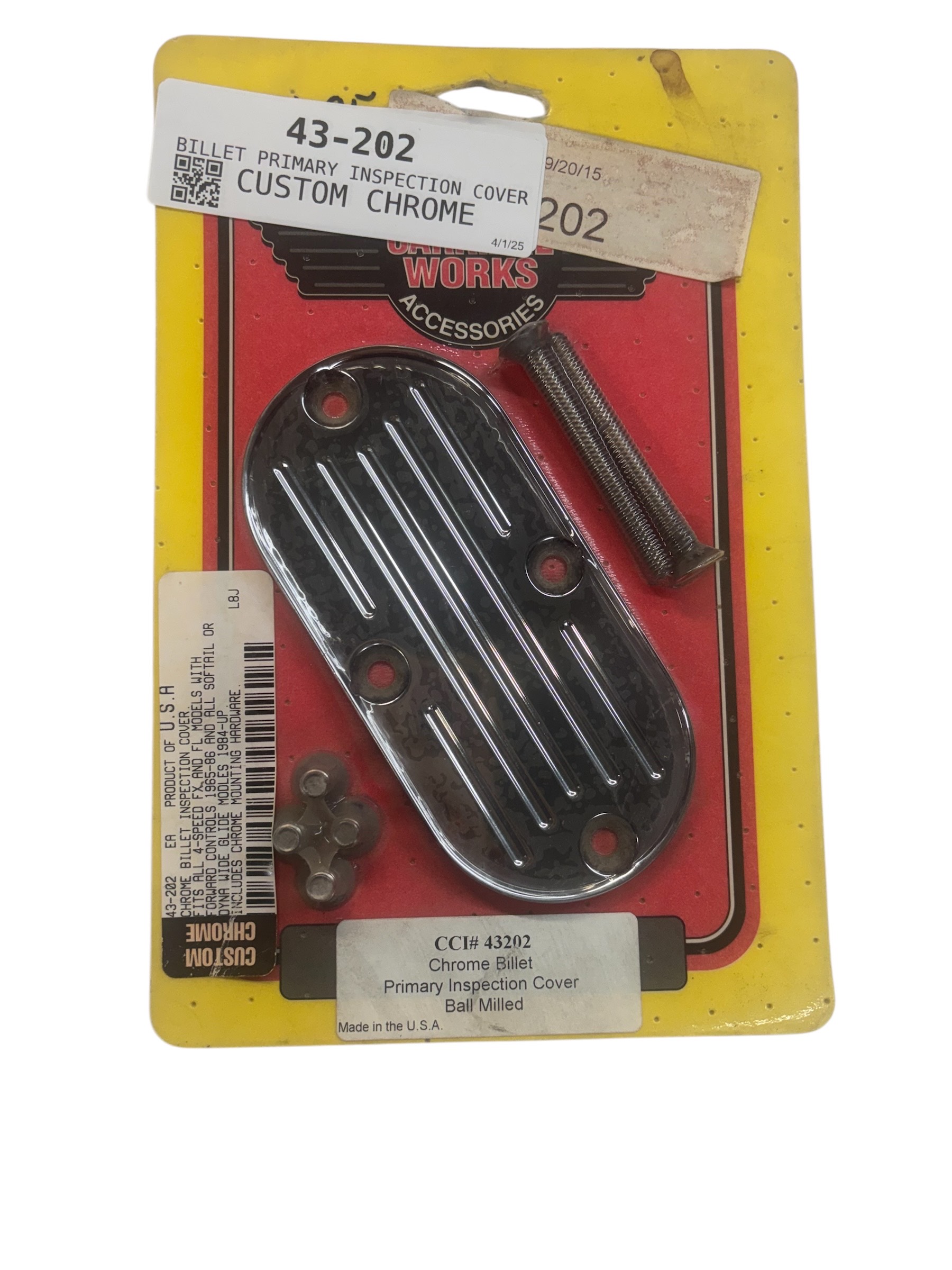 Custom Chrome Billet Primary Inspection Cover - Click Image to Close