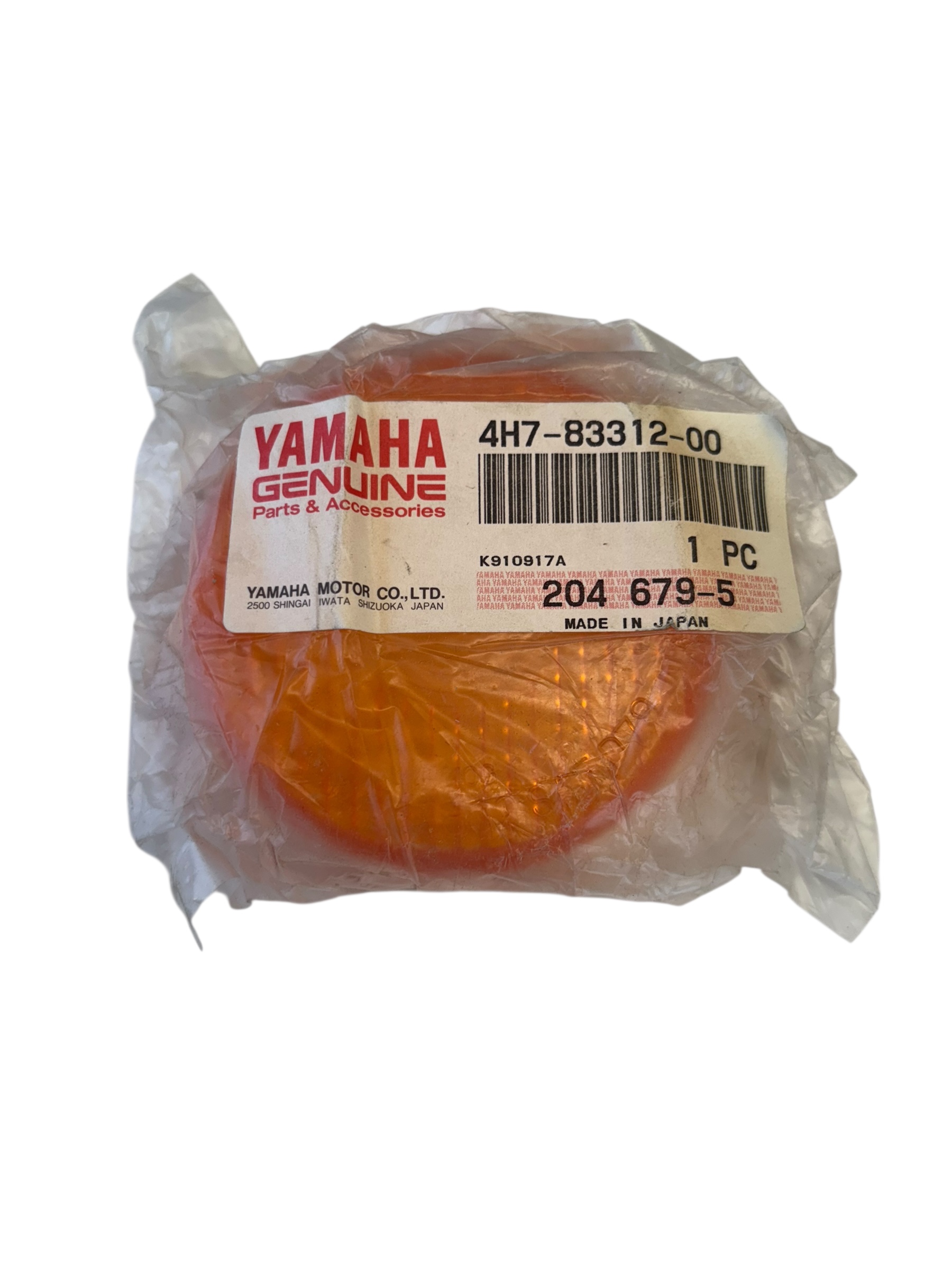 Yamaha Flasher / Turn Signal Lens 4H7-83312-00-00 - Click Image to Close