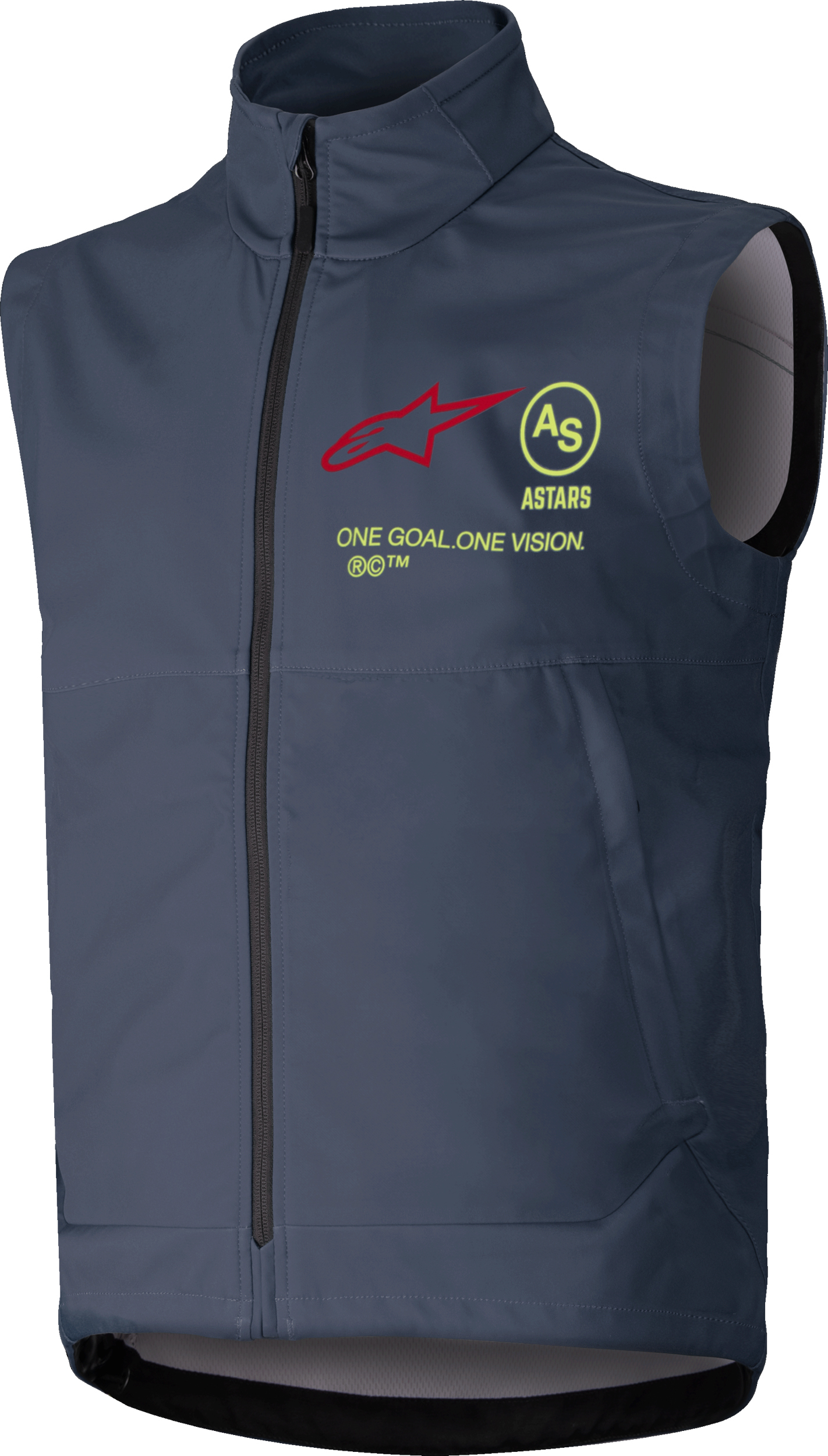 Alpinestars Techstar Softshell Vest Dark Gray Men's XL - Windproof softshell vest for cool weather riding - Click Image to Close