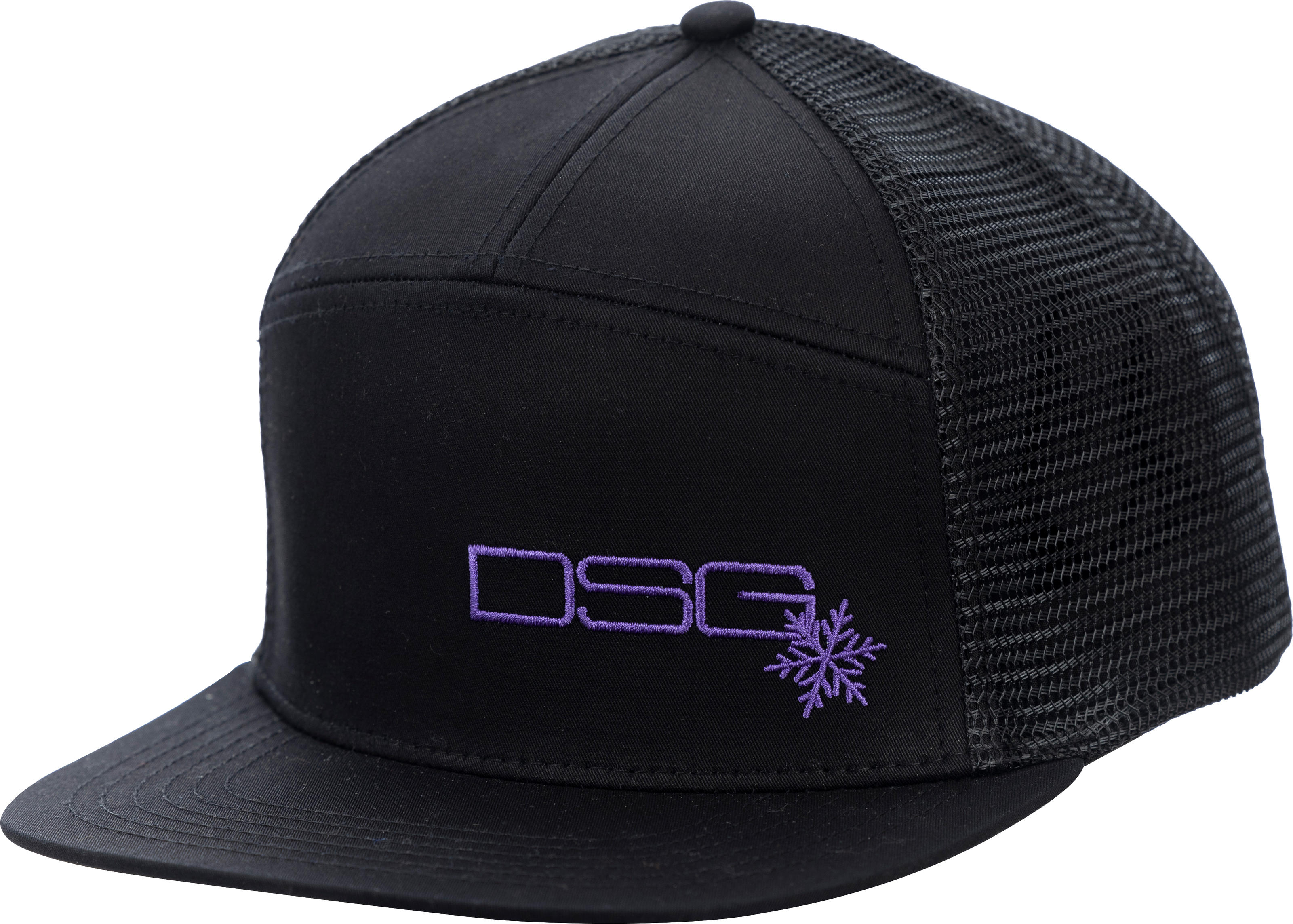 DSG Flat Brim Cap Black Womens - Black flat brim cap for women - Click Image to Close