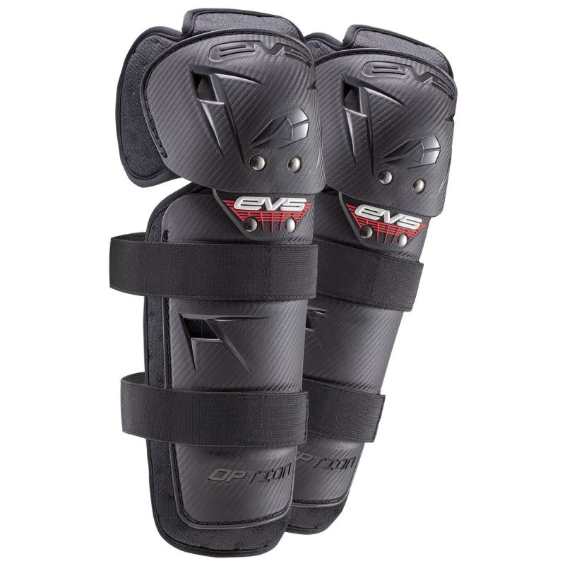 EVS Option Knee Guard Black - Mini - Click Image to Close