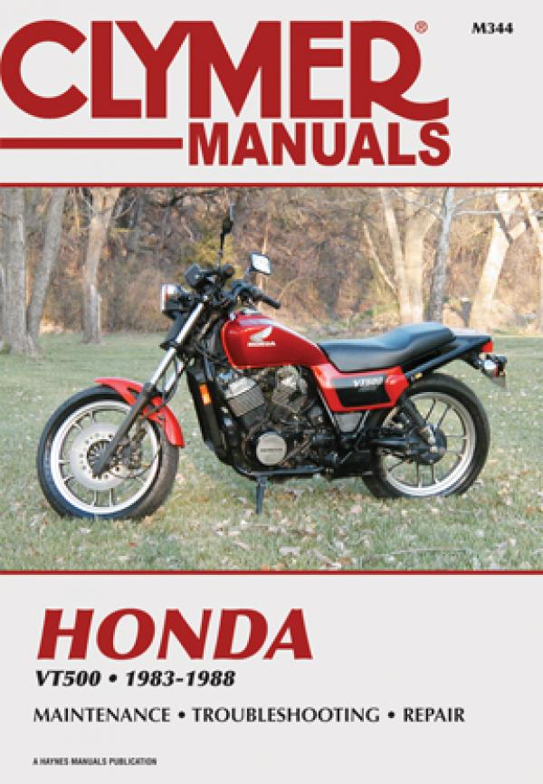 Shop Repair & Service Manual - Soft Cover - 83-88 Honda VT500 - Click Image to Close