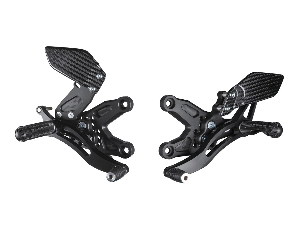 Bonamici Adjustable Rearsets Standard Shift Fits 10-14 BMW S1000RR - Click Image to Close