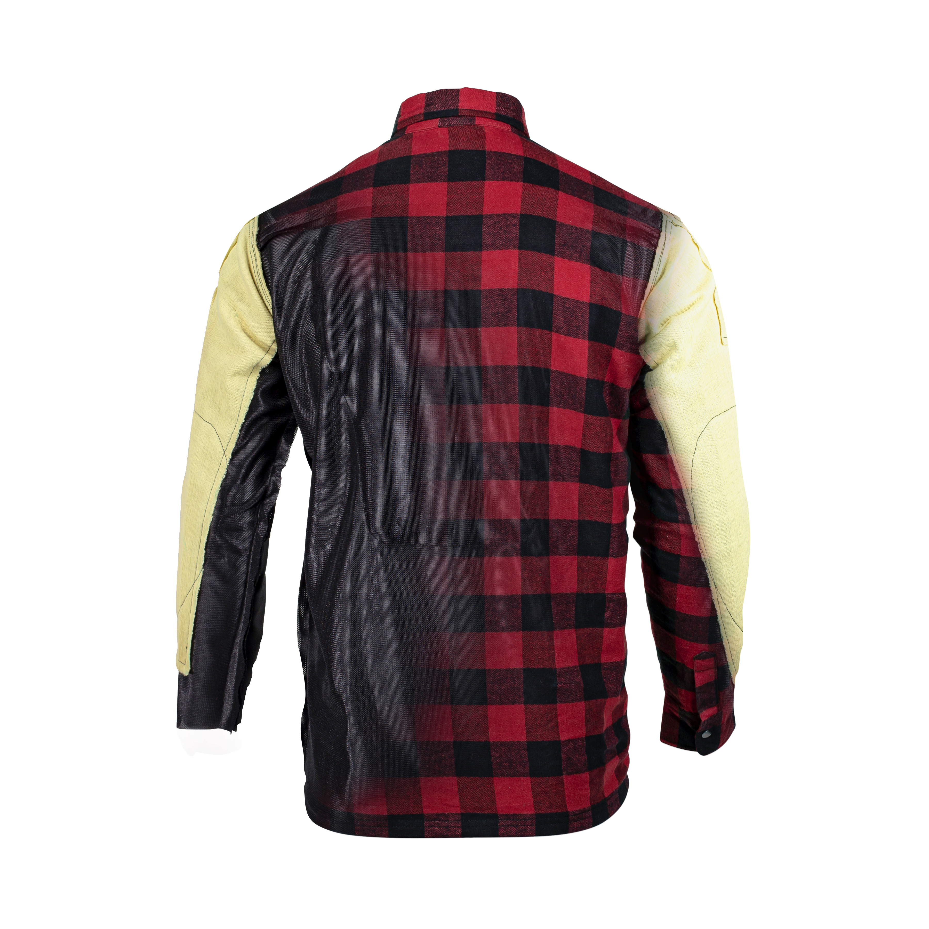 "The Bender" Men's Premium Armored Riding Flannel Red Tide 3X-Large - Click Image to Close