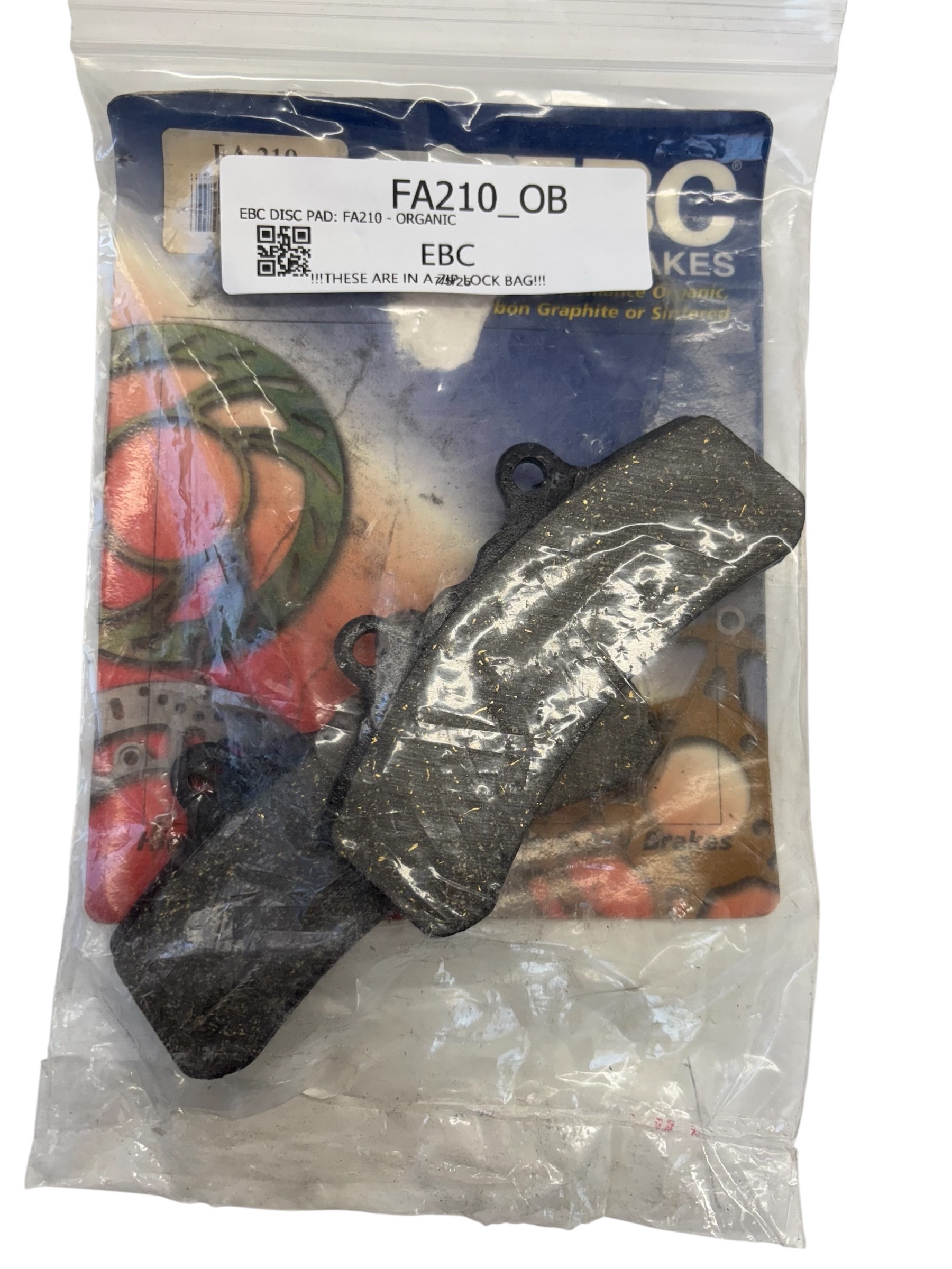 Standard Organic Brake Pads - Click Image to Close