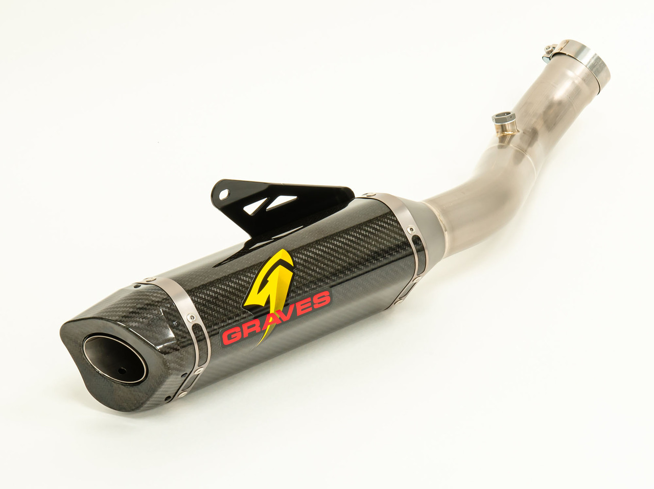 3/4 Slip On Exhaust - Carbon Fiber - For 19-21 Aprilia RSV4 Factory - Click Image to Close