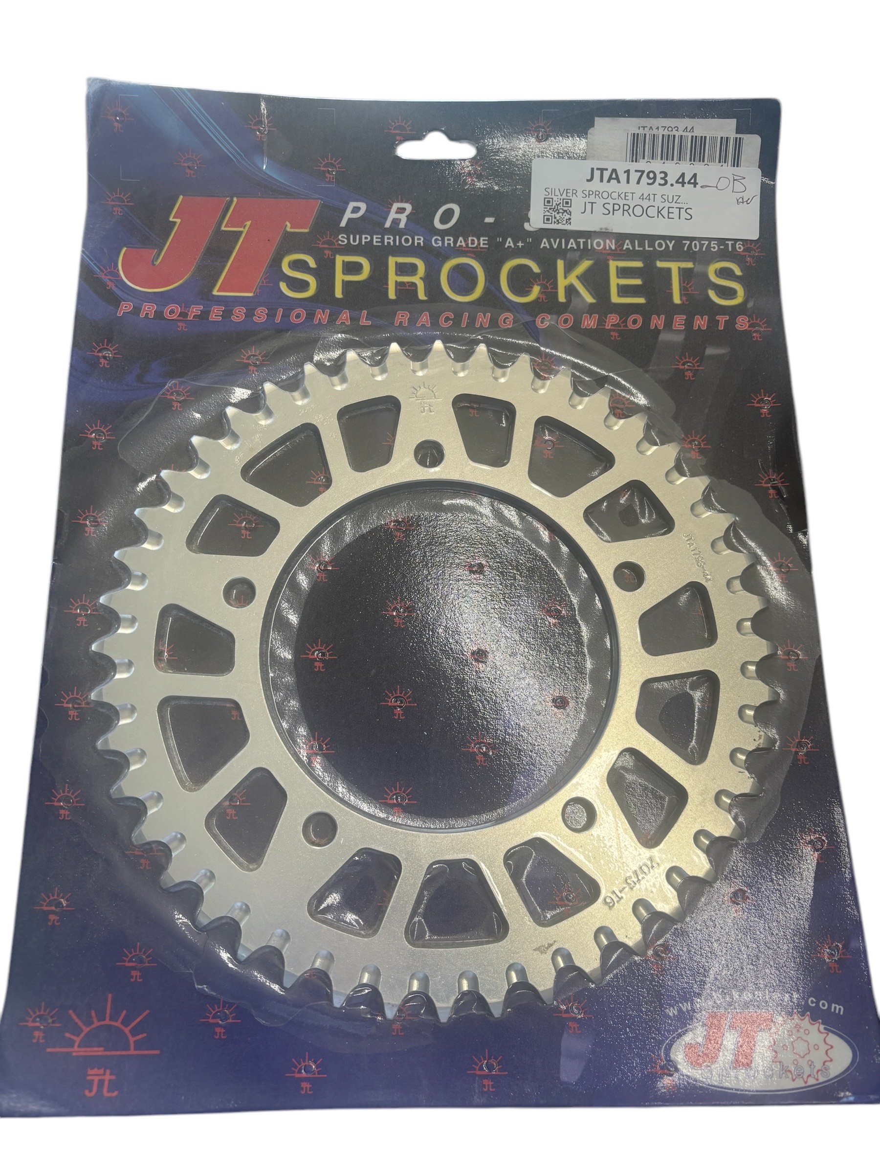 *NOS* Silver Racelite Aluminium Rear Sprocket - 44 Teeth 520 Pitch - Click Image to Close